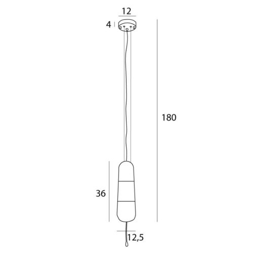 Підвісна лампа Maxlight Mauri 1 Smoky Glass - Зображення 5