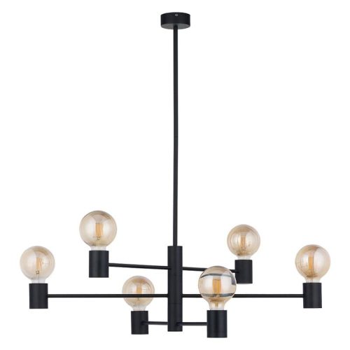 Люстра Nowodvorski Radius E27 6x60W IP20 Чорна