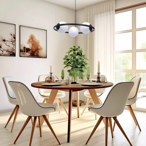 Люстра Zuma Line Orbit E27 3x40W IP20 Чорна - Зображення 3