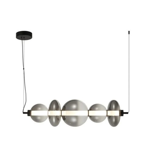 Підвісний світильник, люстра Italux Sonte Led 1x40W 3000K 5094Lm IP20 Чорний