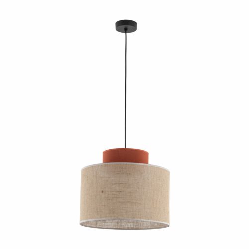 Підвісний світильник, люстра Tk Lighting Duo Juta E27 1x15W IP20 Бежевий