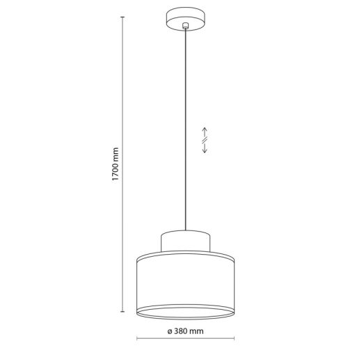 Підвісний світильник, люстра Tk Lighting Duo Juta E27 1x15W IP20 Бежевий - Зображення 3